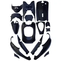 Kappenset SYM Mio (2018) Mat-zwart - 16 delig