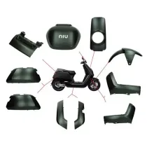 Kappenset Niu N-serie elektrische scooter glans zwart