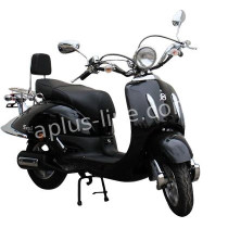 Kappenset Retro scooter glans zwart