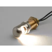 Kentekenverlichting ø=14 x 22mm  Universeel  Chroom