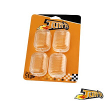 Knipperlichtglas Set - Peugeot Squab - Transparant