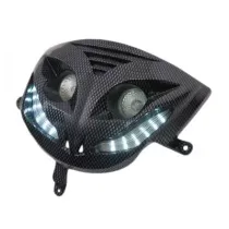 Koplamp Zip 2T en Zip 4T Led Carbon