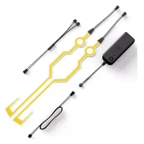 Helm verlichting scooterhelm LED - kleur: Geel