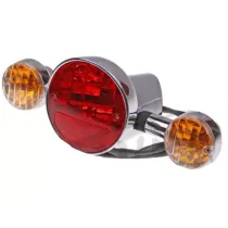 Achterlicht Aprilia Scarabeo 125/150/200cc ''99-''07  Bay15D 12V 21/5W - T10 12V 5W- BA15S 12V 5W G18	