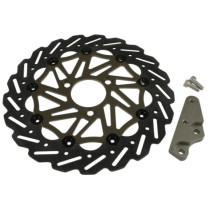 Oversized Monster Disc 260 mm. - Black staal - Gilera Runner