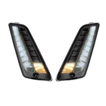 Paar Knipperlichten Voor MOTO NOSTRA 2K22 (-2014) Dynamisch LED Sequentieel Licht Dagrijlicht (E-markering) Vespa GT, GTL, GTV, GTS 125-300 Gerookt