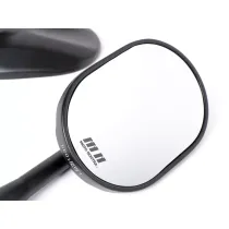 Paar spiegels -MOTO NOSTRA 1404 Aluminium CNC Stuuruiteinden  Matzwart