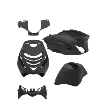 Kappenset RS-1 (zwart mat ) Piaggio Zip2000 Model SP 5-delig