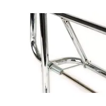 Rek Met Rugleuning incl. Kussen MOTO NOSTRA V2 Vespa PX80, PX125, PX150, PX200  Chroom