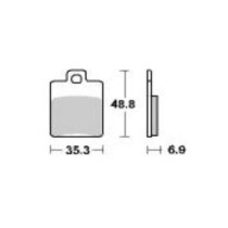 Remblokken - Gilera - DNA - Achter