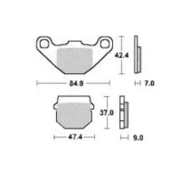 Remblokken - Peugeot - Speedfight 2 - Achter