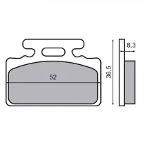 Remblokken Sym Mio - Voor