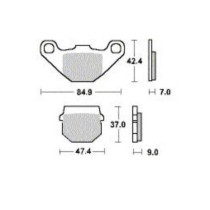 Remblokken - TGB - 409 F - Voor