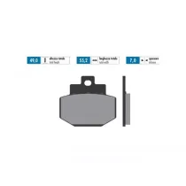 Remblokken Pollini 55.5x49mm Benelli Adiva 125cc 2000 (r)