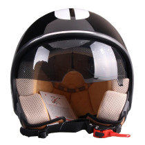 Scooterhelm Vito Special Glans Zwart S