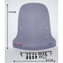 Windscherm AGM Goccia - Hoog - Smoke