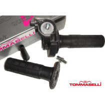 Snelgas Tommaselli - Haaks model - Alu uitvoering - Zwart