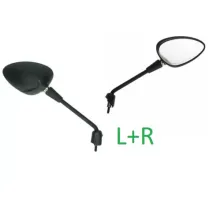 Spiegelset Vespa Sprint chroom links + rechts (lang)