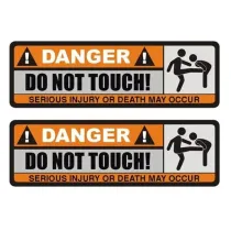 Sticker - Do not touch! (2 stuks)