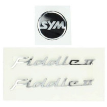 Stickerset Fiddle 2 - Chroom