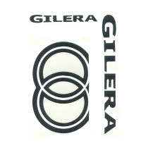 Stickerset Gilera carbon 5-delig