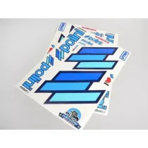 Stickerset Polini Team Polini 2x 297x420mm  Blauw