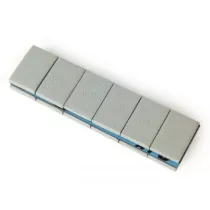 Tape a Gewichten Voor Velgen Würth Zelfklevend, 60g (12x5g), Slagvaste Poedercoating  Zilver