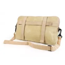 Tas Voor Bagageruimteklep (Incl. Gsm Hoesje (Tot 6,2 Inch Bijv. IPhone 11) Moto Nostra Classic Waxed Canvas Geschikt Voor B.V. Vespa Lambretta Gtv Gts Hpe Supertech Touring  Beige