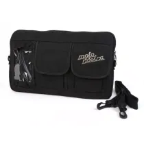 Tas Voor Bagageruimteklep (Incl. Gsm Hoesje (Tot 6,2 Inch Bijv. IPhone 11) Moto Nostra Classic Waxed Canvas  Geschikt Voor b.v. Vespa Lambretta Gtv Gts Hpe Supertech Touring  Zwart