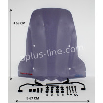 Windscherm Kymco Agility 16 inch - Smoke
