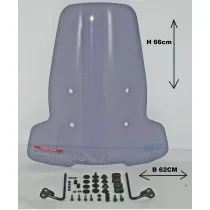Windscherm passend op Niu M - Hoog / Smoke