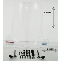 Windscherm passend op Niu N - Hoog