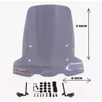 Windscherm passend op Niu N - Hoog / Smoke