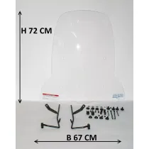 Windscherm Peugeot Kisbee hoog