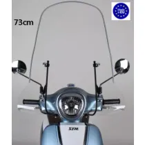 Windscherm Sym Fiddle 3  Regia - Hoog (Transparant)