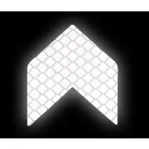 Reflecterende sticker - Pijl - Kleur: wit