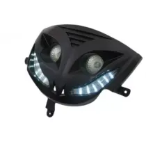 Koplamp Piaggio Zip Zwart (halogeen + LED)