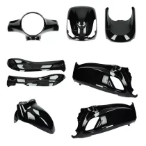 Kappenset Sym Fiddle 2 - Glans zwart