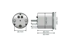 Brandstofmeter Koso  Digital D48 Rode Verlichting