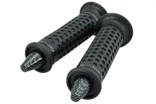Grips STR8 Konik Kegelvormige Eindkappen Zwart / Carbon  Look