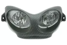 Twin Koplamp Masker Autoglas Yamaha Aerox / Nitro Carbon Look CE-Markering