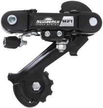 Achterderailleur 6/7-Speed Sunrace RDM2Tmet Lange Kooi Directe Montage (oog) Zwart