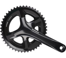 Crankstel 2 x 11 Speed Shimano Road FC-RS510 - 172,5/50-34T Met Holle as Zwart