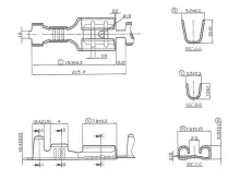 crimp terminal  female spade connector 6.3mm ø=1.0 1.5mm² din 46340   10 pcs