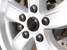 Doppen Set Wielmoer Velg Ø=35mm MOTO NOSTRA, CNC, Zilver Vespa