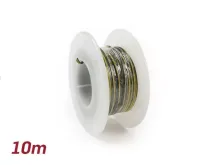 elektriciteitsdraad  universeel 0,85mm² 10m   zwart/geel