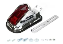 Achterlicht Uni Opbouw Model (Rood) Chroom Elec BA15S