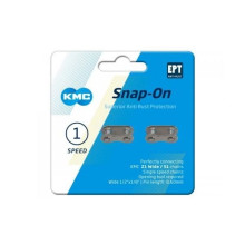 Kettingschakel KMC Single Speed Snap-On 1/2x1/8 Wide EPT Zilver (2 Stuks)