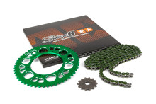 Kettinset Aprilia SX 13x53 Stage6 Aluminium CNC - Groen