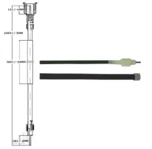 KM tellerkabel Peugeot Buxy